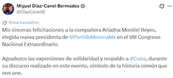 Comunicado de Miguel Díaz.