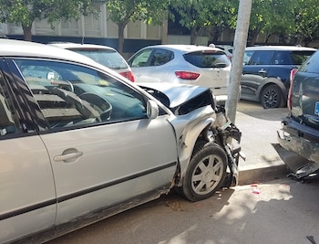 Imagen del accidente compartida por