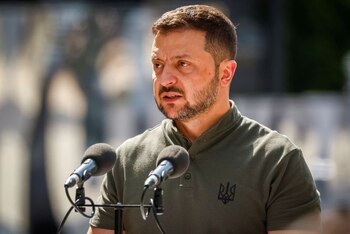 El presidente de Ucrania, Volodimir