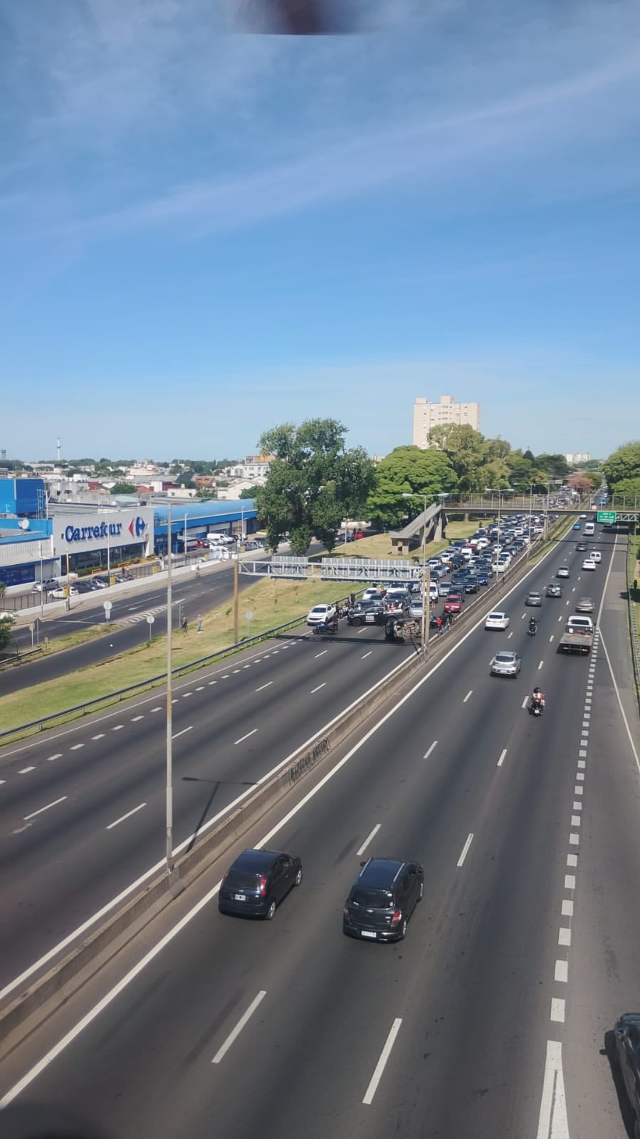 El tránsito estuvo cortado al menos una hora en la zona