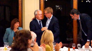 Juan Curutchet saluda a Federico