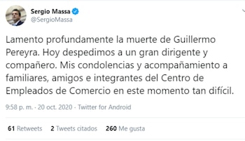 El tweet de Sergio Massa