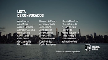 Los 26 convocados de Ecuador para el Mundial 2026. - captura: LaTri