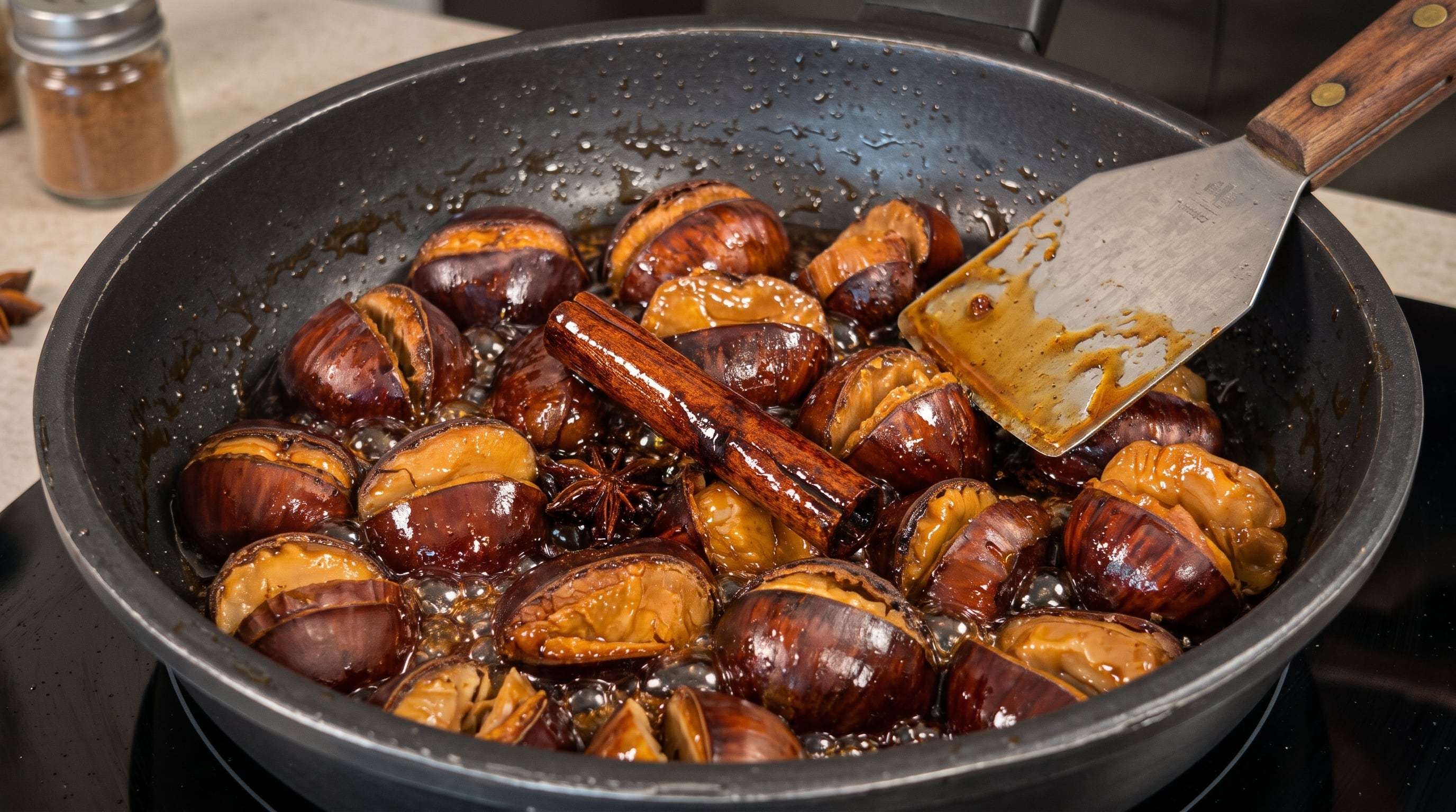 Castañas caramelizadas, una variedad dulce para acompañar tu café o servirla como postre