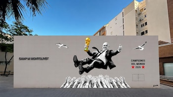 Valencia homenajeará a la selección con un "espectacular" mural de arte urbano en Monteolivet