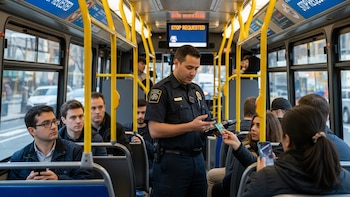 Nueva York inicia fiscalización de pasajes en autobuses con controles aleatorios - VisualesIA ScribNews