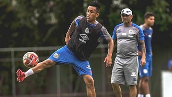 Christian Cueva y Jorge Sampaoli
