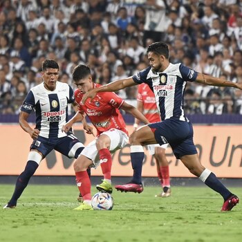 Andrés Andrade lleva un gol con camiseta de Alianza Lima este 2023.