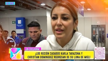 Christian Domínguez y Karla Tarazona regresan de luna de miel felices y responden a rumores de embarazo: “Tiene que ser mujer”