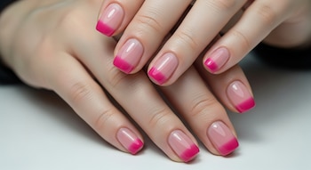 Las blushing nails en tonos