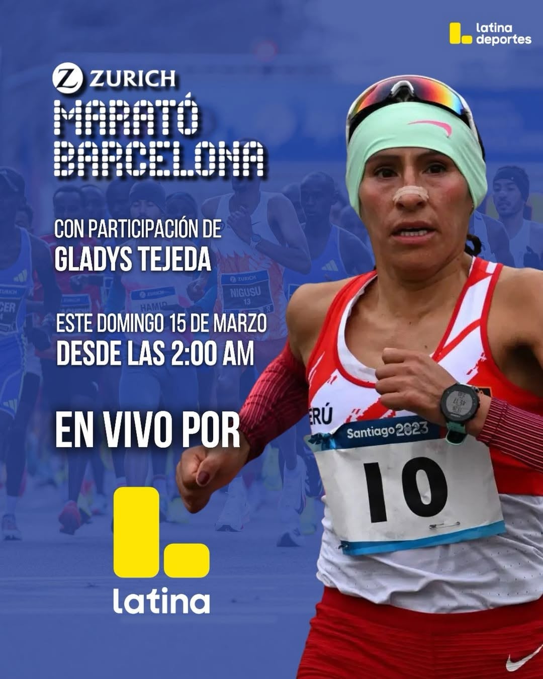 La participación de Gladys Tejeda será transmitida en señal abierta gracias a Latina TV. Crédito: Instagram Latina TV.