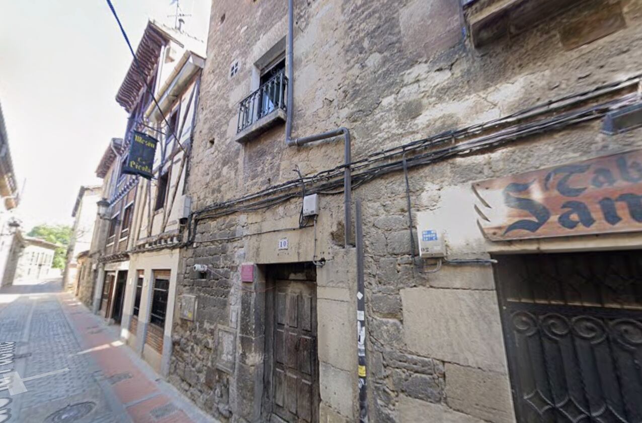 El número 10 de la calle de la Fuente, en Miranda de Ebro, Burgos (Captura de Google Maps)