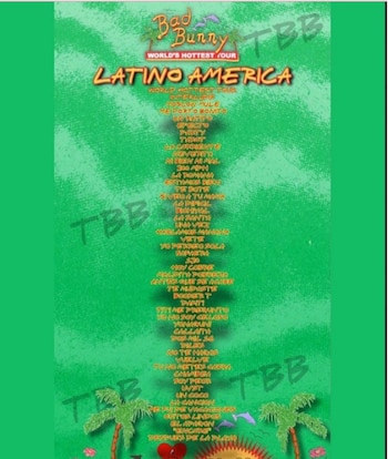 Setlist del concierto de Bad