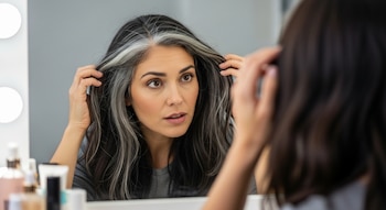 La aparición rápida de canas