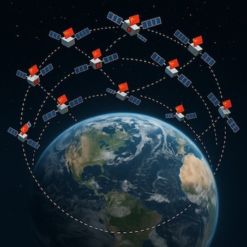 Infografía de satélites chinos. IAS-CSIC