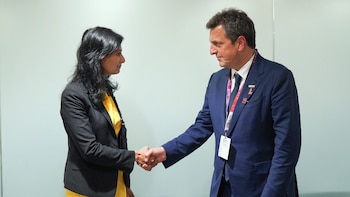 Sergio Massa y Gita Gopinath,