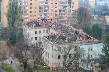 Bombardeo ruso sobre Chernihiv