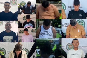 Nueve personas fueron capturadas en el nuevo operativo contra la estructura criminal - crédito Abelardo de la Espriella / X
