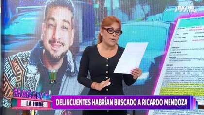 Magaly Medina advierte que querían secuestrar a Ricardo Mendoza: “Autos con gente armada y pasamontañas no es un robo”