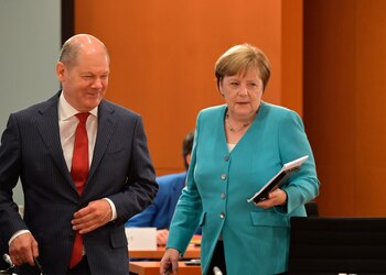 La Canciller alemana Angela Merkel
