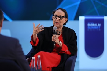 La economista costarricense durante una