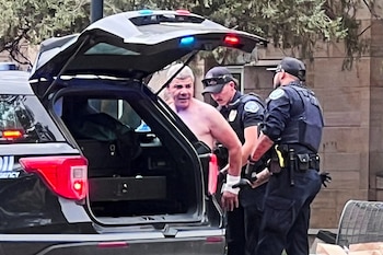 Oficiales arrestan al presunto autor