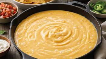 Detalle del queso fundido elástico