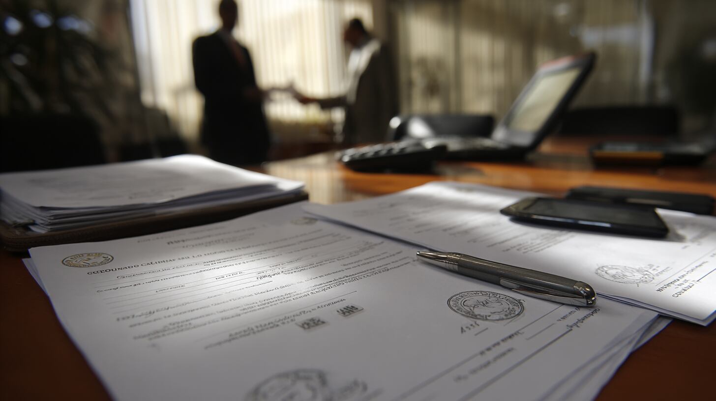 Imagen de recurso de folios con contratos.