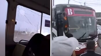 Sujetos apedrearon a bus de