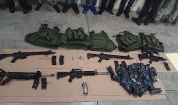 Elementos decomisados en los operativos.