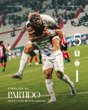 Once Caldas fue el equipo más goleador de la primera fecha de la Liga BetPlay II-2026 - crédito Once Caldas