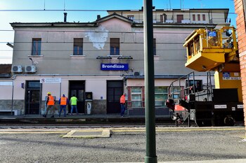 La estación de Brandizzo, donde