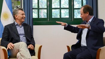 Mauricio Macri, entonces presidente, en