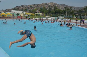 En los estanques para actividades