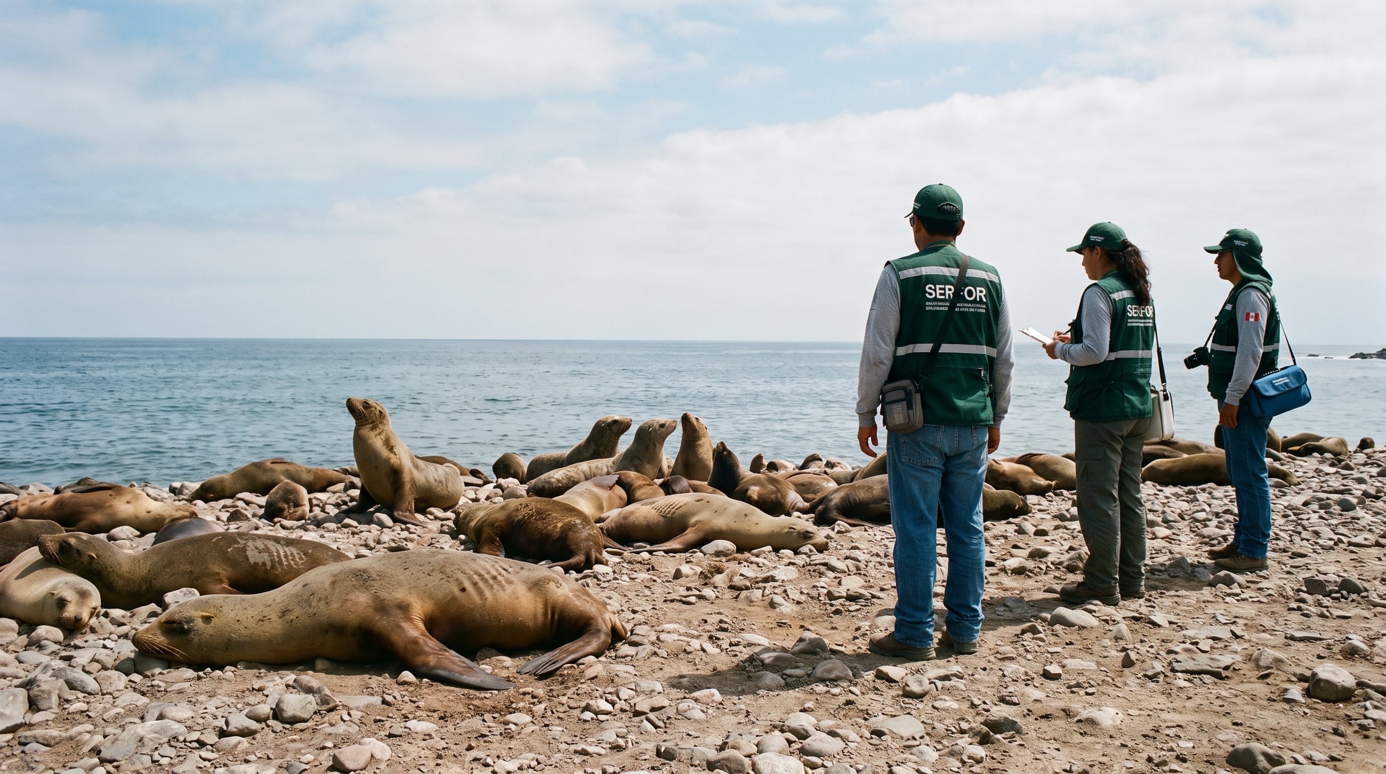 Fenómeno El Niño costero afecta a lobos marinos y aves: Serfor intensifica monitoreo en playas del sur