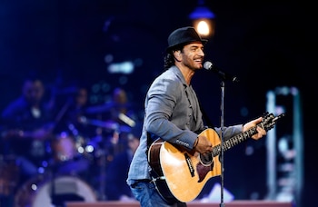 Fotografía de archivo del cantante