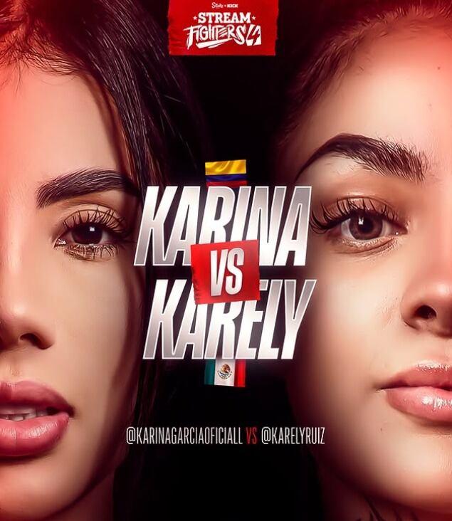 Andrea Valdiri advirtió a Karina García para que se prepare para la pelea con Karely Ruiz - crédito stream_fighters/IG
