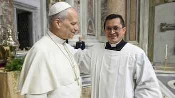 El seminarista Alester de Jesús Sáenz Centeno será ordenado diácono el 10 de octubre en la Basílica de San Juan de Letrán en Roma./ (Redes de Nicaragüenses en el exilio)