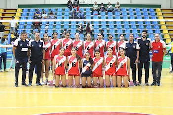 La selección peruana sub 19 que competirá en el Sudamericano de Maracaibo.