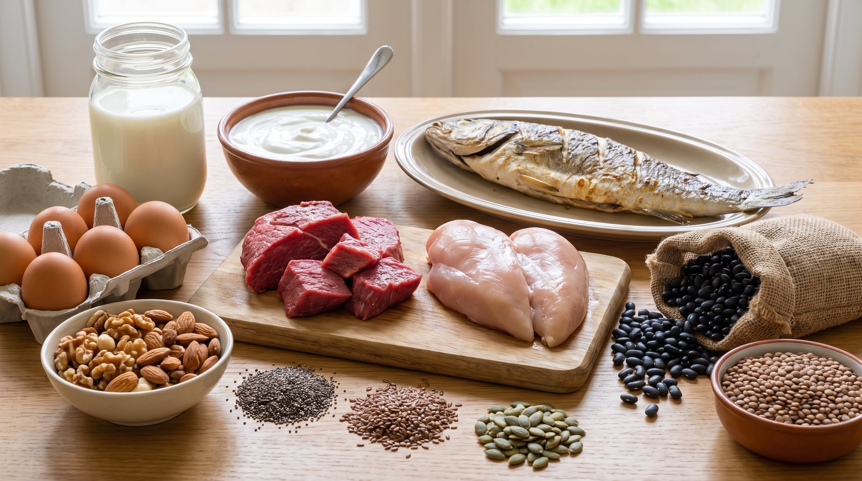 El betacaroteno y las proteínas aportan nutrientes clave para las defensas, y están presentes en verduras, frutas, lácteos, huevos, carnes, pescado, nueces y legumbres (Imagen Ilustrativa Infobae)