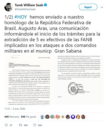 Tarek William Saab publicó en