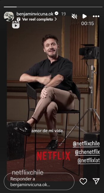 El posteo de Benjamín Vicuña