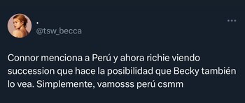 Succession menciona a Perú en