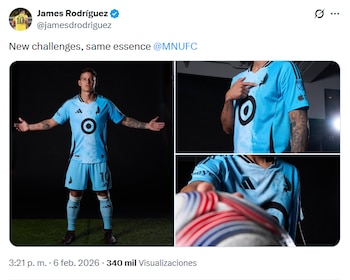 El colombiano lució por primera