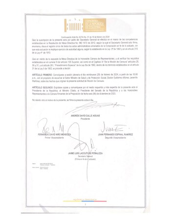 El ministro de Salud, Guillermo