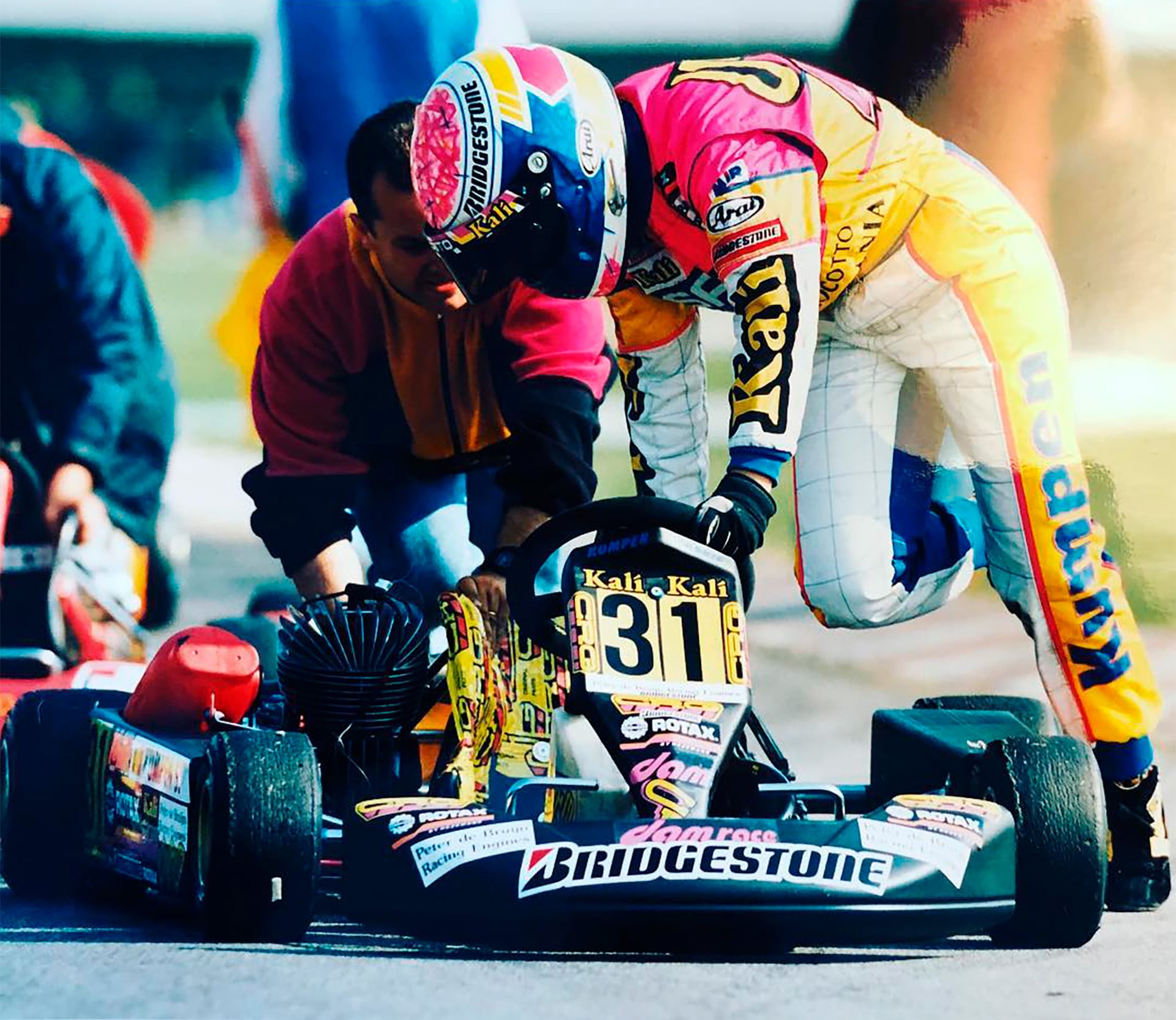 Sophie Kumpen en su época como piloto de karting