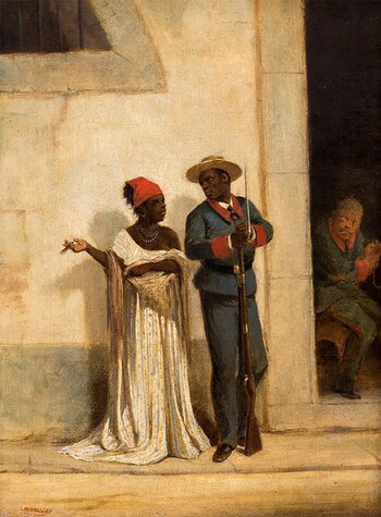 "Soldado y mulata" de Víctor