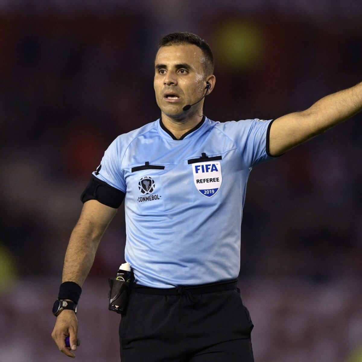 O chileno Piero Maza será o árbitro principal do Sporting Cristal x Cerro Porteño na Copa Libertadores 2026. - créditos: Difusão
