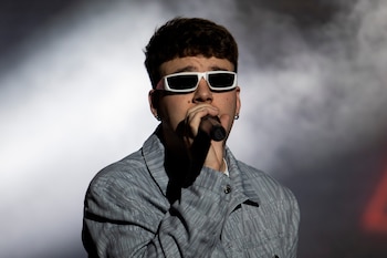 El cantante español Quevedo durante