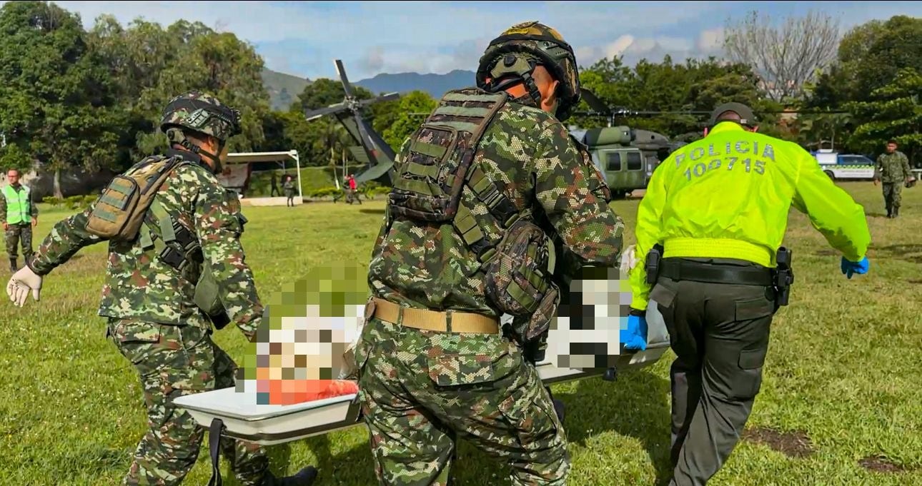 Un suboficial del Ejército resultó herido en Tuluá, recibió atención en el área de operaciones y fue evacuado a un centro asistencial de Cali - crédito Ejército Nacional